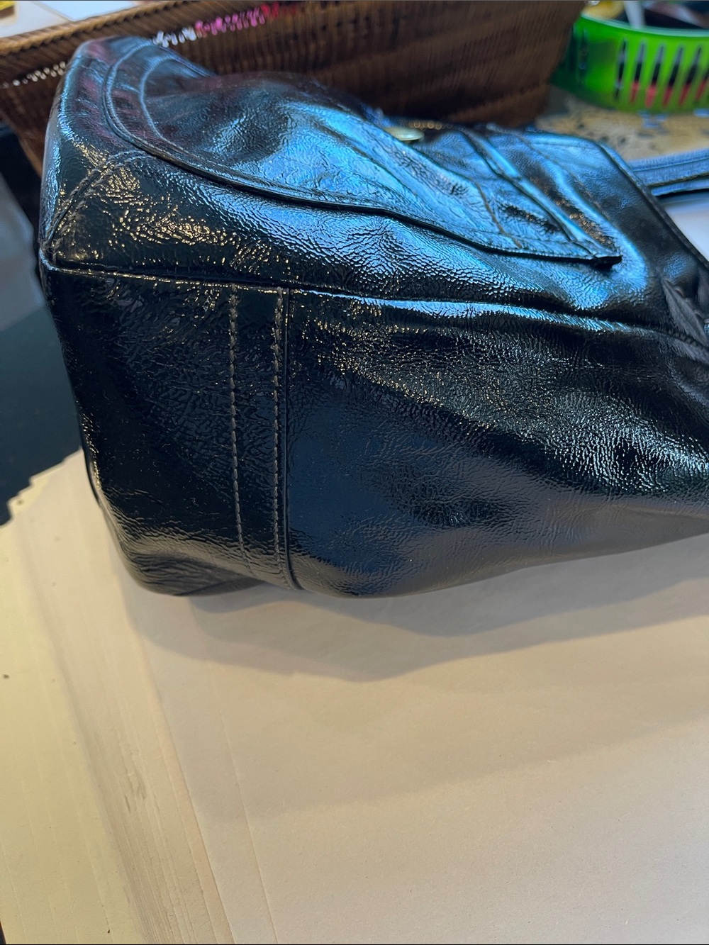 COACH Vintage Legacy Ergo Hobo Satchel Shoulder Bag Tote Pat Leather - Picture 13 of 13